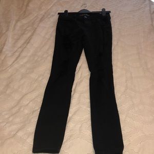 Express mid-rise legging jeans - black